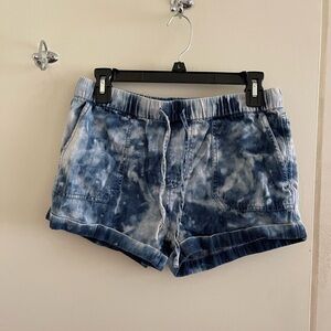 Volcom Sunday Strut Shorts Blue Acid Wash Sz Small